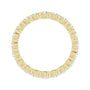 Sapphire Row Lab-Grown Diamond Channel Station Eternity Band - 14K Yellow Gold, 2 mm, 5 (view 2)