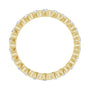Sapphire Row Lab-Grown Diamond Channel Station Eternity Band - 14K Yellow Gold, 2 mm, 7 (view 2)