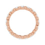 Sapphire Row Lab-Grown Diamond Channel Station Eternity Band - 14K Rose Gold, 2.5 mm, 5.5 (view 2)