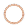 Sapphire Row Lab-Grown Diamond Channel Station Eternity Band - 14K Rose Gold, 2.5 mm, 6.5 (view 2)