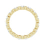 Sapphire Row Lab-Grown Diamond Channel Station Eternity Band - 14K Yellow Gold, 2.5 mm, 4 (view 2)