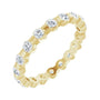 Sapphire Row Lab-Grown Diamond Channel Station Eternity Band - 14K Yellow Gold, 2.5 mm, 8