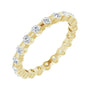 Sapphire Row Lab-Grown Diamond Channel Station Eternity Band - 14K Yellow Gold, 2 mm, 5.5
