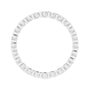 Sapphire Row Lab-Grown Diamond Channel Station Eternity Band - 14K White Gold, 1.5 mm, 4 (view 2)