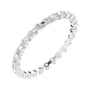 Sapphire Row Lab-Grown Diamond Channel Station Eternity Band - 14K White Gold, 1.5 mm, 6