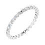 Sapphire Row Lab-Grown Diamond Channel Station Eternity Band - 14K White Gold, 1.5 mm, 7