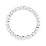 Sapphire Row Lab-Grown Diamond Channel Station Eternity Band - Platinum, 2.5 mm, 4.5 (view 2)