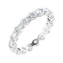 Sapphire Row Lab-Grown Diamond Channel Station Eternity Band - Platinum, 2.5 mm, 5.5
