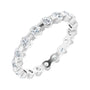 Sapphire Row Lab-Grown Diamond Channel Station Eternity Band - Platinum, 2.5 mm, 7.5