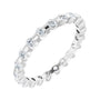 Sapphire Row Lab-Grown Diamond Channel Station Eternity Band - 14K White Gold, 2 mm, 6