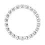 Sapphire Row Lab-Grown Diamond Channel Station Eternity Band - 14K White Gold, 2 mm, 7 (view 2)