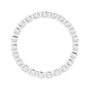 Sapphire Row Lab-Grown Diamond Channel Station Eternity Band - 14K White Gold, 2 mm, 8 (view 2)