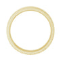 Sapphire Row Gold Ribbed Band - 18K Yellow Gold (view 2)