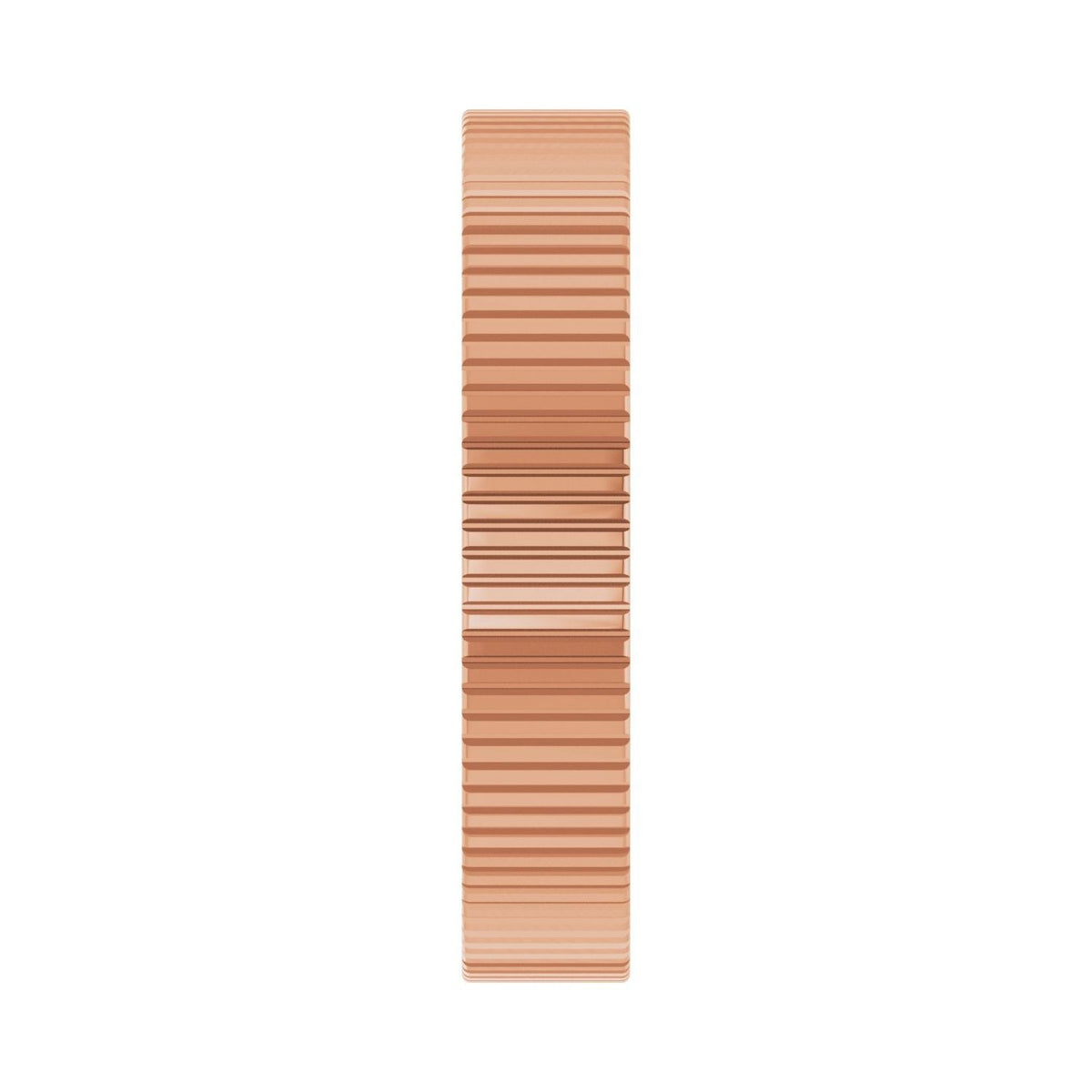 Sapphire Row Gold Ribbed Band - 10K Rose Gold (view 4)