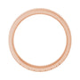 Sapphire Row Gold Ribbed Band - 18K Rose Gold (view 2)
