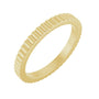 Sapphire Row Gold Petite Ribbed Band - 14K Yellow Gold, 2 mm, 8