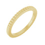 Sapphire Row Gold Petite Ribbed Band - 10K Yellow Gold, 1.5 mm, 7