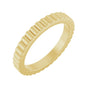 Sapphire Row Gold Petite Ribbed Band - 14K Yellow Gold, 2 mm, 4.5