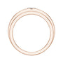 Sapphire Row Lab-Grown Diamond Grooved Princess-Cut Band - 14K Rose Gold (view 2)