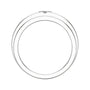 Sapphire Row Lab-Grown Diamond Grooved Princess-Cut Band - 14K White Gold (view 2)