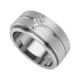 Sapphire Row Lab-Grown Diamond Grooved Princess-Cut Band - 14K White Gold (view 4)