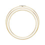 Sapphire Row Lab-Grown Diamond Grooved Princess-Cut Band - 14K Yellow Gold (view 2)