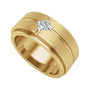 Sapphire Row Lab-Grown Diamond Grooved Princess-Cut Band - 14K Yellow Gold (view 4)
