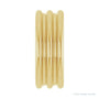 Sapphire Row Gold Grooved Cigar Band - 14K Yellow Gold (view 4)