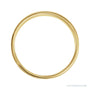 Sapphire Row Gold Hammered Flat Band - 14K Yellow Gold (view 2)