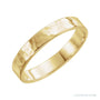 Sapphire Row Gold Hammered Flat Band - 14K Yellow Gold, 4 mm