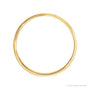 Sapphire Row Gold Hammered Flat Band - 14K Yellow Gold, 4 mm (view 2)