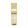 Sapphire Row Gold Off-Center Groove Comfort-Fit Band - 14K White & Yellow Gold (view 4)