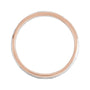 Sapphire Row Gold Hammered Stepped-Edge Comfort-Fit Band - 14K Rose & White Gold (view 2)