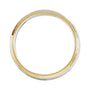 Sapphire Row Gold Hammered Stepped-Edge Comfort-Fit Band - 14K Yellow & White Gold (view 2)