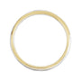 Sapphire Row Gold Hammered Stepped-Edge Comfort-Fit Band - 14K Yellow & White Gold (view 2)