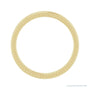 Sapphire Row Gold Wheat Pattern Inlay Band - 14K Yellow Gold, 3 mm (view 2)