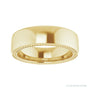 Sapphire Row Gold Wheat Pattern Inlay Band - 14K Yellow Gold, 6 mm (view 3)