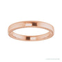 Sapphire Row Gold Wheat Pattern Inlay Band - 14K Rose Gold, 3 mm (view 3)