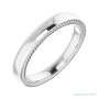 Sapphire Row Gold Wheat Pattern Inlay Band - Platinum, 3 mm