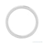 Sapphire Row Gold Wheat Pattern Inlay Band - Platinum, 3 mm (view 2)