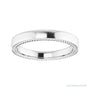 Sapphire Row Gold Wheat Pattern Inlay Band - Platinum, 3 mm (view 3)