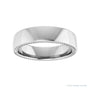 Sapphire Row Gold Wheat Pattern Inlay Band - 14K White Gold, 6 mm (view 3)