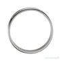 Sapphire Row Gold Lightweight Grooved Satin Band - 14K White Gold (view 2)