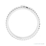 Sapphire Row Natural Diamond Diagonal-Groove Band - 14K White Gold, 7.5 (view 2)