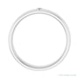 Sapphire Row Natural Diamond Stepped-Edge Groove Band - 14K White Gold (view 2)