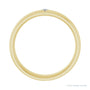 Sapphire Row Natural Diamond Stepped-Edge Groove Band - 14K Yellow Gold (view 2)