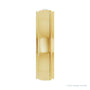 Sapphire Row Natural Diamond Stepped-Edge Groove Band - 14K Yellow Gold (view 4)