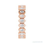 Sapphire Row Lab-Grown Diamond Marquise Bezel Band - 14K Rose Gold, 3 × 1.5 mm · 3/4 ctw (view 4)