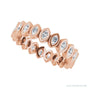 Sapphire Row Lab-Grown Diamond Marquise Bezel Band - 14K Rose Gold, 3 × 1.5 mm · 3/4 ctw (view 5)