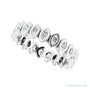 Sapphire Row Lab-Grown Diamond Marquise Bezel Band - 14K White Gold, 3 × 1.5 mm · 3/4 ctw (view 5)